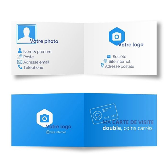 Cartes de visite double